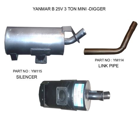 aftermarket yanmar mini excavator mufflers|Yanmar Mini Excavator Parts .